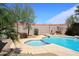 Backyard showing a pool, spa, and lush landscaping for the ultimate backyard oasis at 4530 E White Feather Ln, Cave Creek, AZ 85331