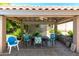 Outdoor gazebo featuring comfortable seating, providing an ideal spot for relaxing at 4648 W Misty Willow Ln, Glendale, AZ 85310