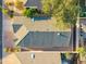 A birds eye view of the house and neighborhood, with lush green landscaping at 4725 E Brown Rd # 13, Mesa, AZ 85205