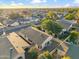 A birds eye view of the house and neighborhood, with the neighborhood amenities visible at 4725 E Brown Rd # 13, Mesa, AZ 85205