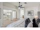 Main bedroom showcasing ample closet space, neutral tones, and an ensuite bathroom for added privacy at 4725 E Brown Rd # 13, Mesa, AZ 85205