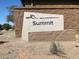 Elegant community sign with desert landscape providing a sense of arrival at 5650 E Ocupado Dr, Cave Creek, AZ 85331