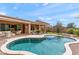 Inviting backyard pool with patio area perfect for outdoor relaxation and entertaining at 5650 E Ocupado Dr, Cave Creek, AZ 85331