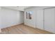 Bedroom with bright natural light, light flooring and large closet at 7810 E Via Camello -- # 72, Scottsdale, AZ 85258