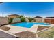 Refreshing backyard pool surrounded by lush greenery offers a private oasis at 844 E Ruth Ave, Phoenix, AZ 85020
