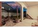 Backyard featuring fire pit, gravel, and seating area at 11541 E Corbin Ave, Mesa, AZ 85212