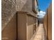 Exterior side yard includes a storage shed and access to the front of the house at 16823 S 24Th Pl, Phoenix, AZ 85048