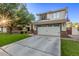 Inviting two-story house with a spacious driveway and lush green lawn at 3466 E Bruce Ave, Gilbert, AZ 85234