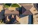 Aerial view of the home's roof showcasing the large garage and driveway at 3927 E Vista Grande --, San Tan Valley, AZ 85140