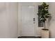 Bright entryway featuring a white front door and a large potted plant at 3927 E Vista Grande --, San Tan Valley, AZ 85140