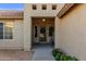 Charming front porch with desert landscaping and a cozy seating area at 3927 E Vista Grande --, San Tan Valley, AZ 85140