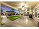 Covered patio with ceiling fans and open backyard at 3927 E Vista Grande --, San Tan Valley, AZ 85140
