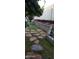 Landscaped backyard featuring a stone pathway, well-maintained grass, and newly prepared planting beds at 4225 N 21St St # 22, Phoenix, AZ 85016