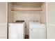 Laundry room with a shelf above a washer and dryer at 4225 N 21St St # 22, Phoenix, AZ 85016