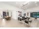Open-concept living area with views to the dining room and backyard at 4835 E Onyx Ave, Paradise Valley, AZ 85253