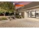 Open patio design with cozy seating area and modern finishes at 4835 E Onyx Ave, Paradise Valley, AZ 85253
