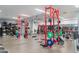 Community gym with free weights, racks, and weight machines for resident use at 7117 E Rancho Vista Dr # 1012, Scottsdale, AZ 85251