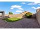 Low maintenance backyard with rock, artificial turf and desert landscaping at 7305 W Darrel Rd, Laveen, AZ 85339