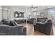 Spacious living area with a ceiling fan and comfortable seating at 7305 W Darrel Rd, Laveen, AZ 85339