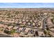 Overhead view showcases this property's appealing backyard pool in an attractive, well-established suburban neighborhood at 9632 E Olla Ave, Mesa, AZ 85212