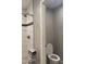 Modern bathroom with a glass shower stall and sleek toilet; excellent design at 1055 N 86Th Pl, Scottsdale, AZ 85257