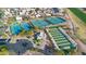 An aerial shot showing community recreation includes tennis, pickleball, and more at 16165 W Vale Dr, Goodyear, AZ 85395
