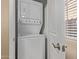 Convenient Frigidaire stacked washer and dryer unit in a closet at 240 W Juniper Ave # 1211, Gilbert, AZ 85233