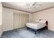 Bedroom with a large closet and a ceiling fan at 2442 N 22Nd Ave, Phoenix, AZ 85009