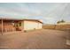 Expansive backyard ready for landscaping, featuring a covered patio area at 316 N Ironwood --, Mesa, AZ 85201
