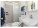 Clean bathroom featuring a shower, sink, and modern toilet at 316 N Ironwood --, Mesa, AZ 85201