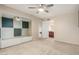 Comfortable bedroom featuring neutral carpet, mirrored closet doors, and adjacent access to the bathroom at 3500 N Hayden Rd # 710, Scottsdale, AZ 85251