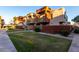 Lush green lawn frames these contemporary condo buildings at 3500 N Hayden Rd # 710, Scottsdale, AZ 85251
