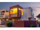 Multi-level condo with warm lighting and decorative lattice at 3500 N Hayden Rd # 710, Scottsdale, AZ 85251
