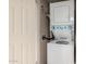 Laundry room with a stacked washer and dryer set at 3500 N Hayden Rd # 710, Scottsdale, AZ 85251