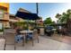Outdoor dining with comfortable seating, grill and landscaping. Perfect for entertaining at 3500 N Hayden Rd # 710, Scottsdale, AZ 85251