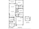 Detailed first floor plan showcasing the layout of this spacious layout with garage and bedrooms at 35941 W San Ildefanso Ave, Maricopa, AZ 85138