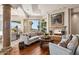 Bright living room with large windows, fireplace, and comfortable seating at 40635 N 109Th Pl # 3 & 5, Scottsdale, AZ 85262