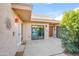 Exterior courtyard featuring desert landscaping, textured walls and unique architectural design at 4525 N 66Th St # 95, Scottsdale, AZ 85251