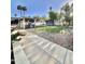 Beautiful backyard featuring a covered patio, trampoline, storage shed, and open lawn space at 4838 W Christine Cir, Glendale, AZ 85308
