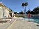 Backyard pool with deck and lounge chairs at 4838 W Christine Cir, Glendale, AZ 85308