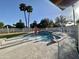 Beautiful backyard pool with tall palm trees at 4838 W Christine Cir, Glendale, AZ 85308