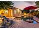 Enjoy the private pool area of this home with mature landscaping and a covered lanai at 816 W Sycamore Ct, Litchfield Park, AZ 85340