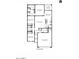 Layout of single-story home featuring 3 bedrooms, 2 baths, a kitchen, great room, and a 2-car garage at 91 S Collier Ln, Casa Grande, AZ 85122