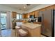 Modern kitchen with stainless steel appliances and a breakfast bar with seating at 22507 N 31St Ave # 11, Phoenix, AZ 85027