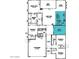 Detailed floorplan showcasing the layout of this home's kitchen, bedrooms, and living spaces at 25783 N 147Th Dr, Surprise, AZ 85387