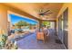 Inviting back patio with outdoor dining and lounge area, perfect for entertaining at 30600 N Pima N Rd # 81, Scottsdale, AZ 85266