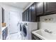 Well-lit laundry room with modern appliances and plenty of storage at 30600 N Pima N Rd # 81, Scottsdale, AZ 85266