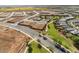 Aerial view of homes under construction in a new housing development at 38065 W Frascati Ave, Maricopa, AZ 85138