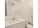 Bathroom featuring a large white vanity and mirror plus a toilet and shower/tub combo at 4167 W Lisa Ln, San Tan Valley, AZ 85144