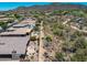 Overhead shot featuring backyard patio and pool, adjacent to scenic desert landscape and mountains at 41731 N Rolling Green Way, Anthem, AZ 85086